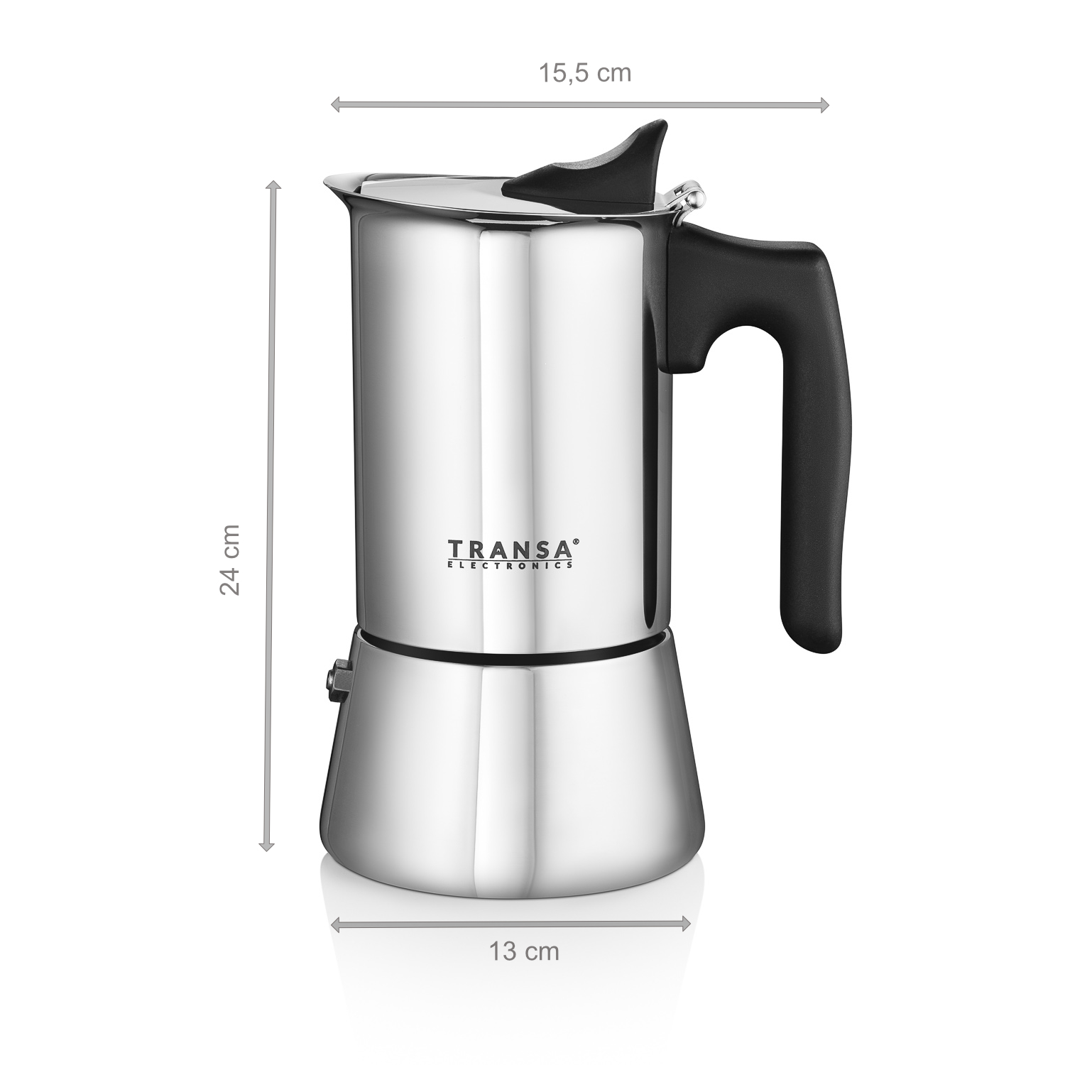 Elementy kawiarki Caffè 12 Tz Transa Electronics – zbiornik, sitko i dzbanek